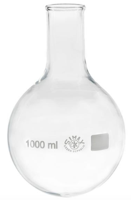 Ballon fond rond col étroit Simax 1000ml (x10)